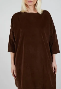 Boat Neck Tunic V inCoffee