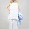 Boat Neckline Top in Bianco