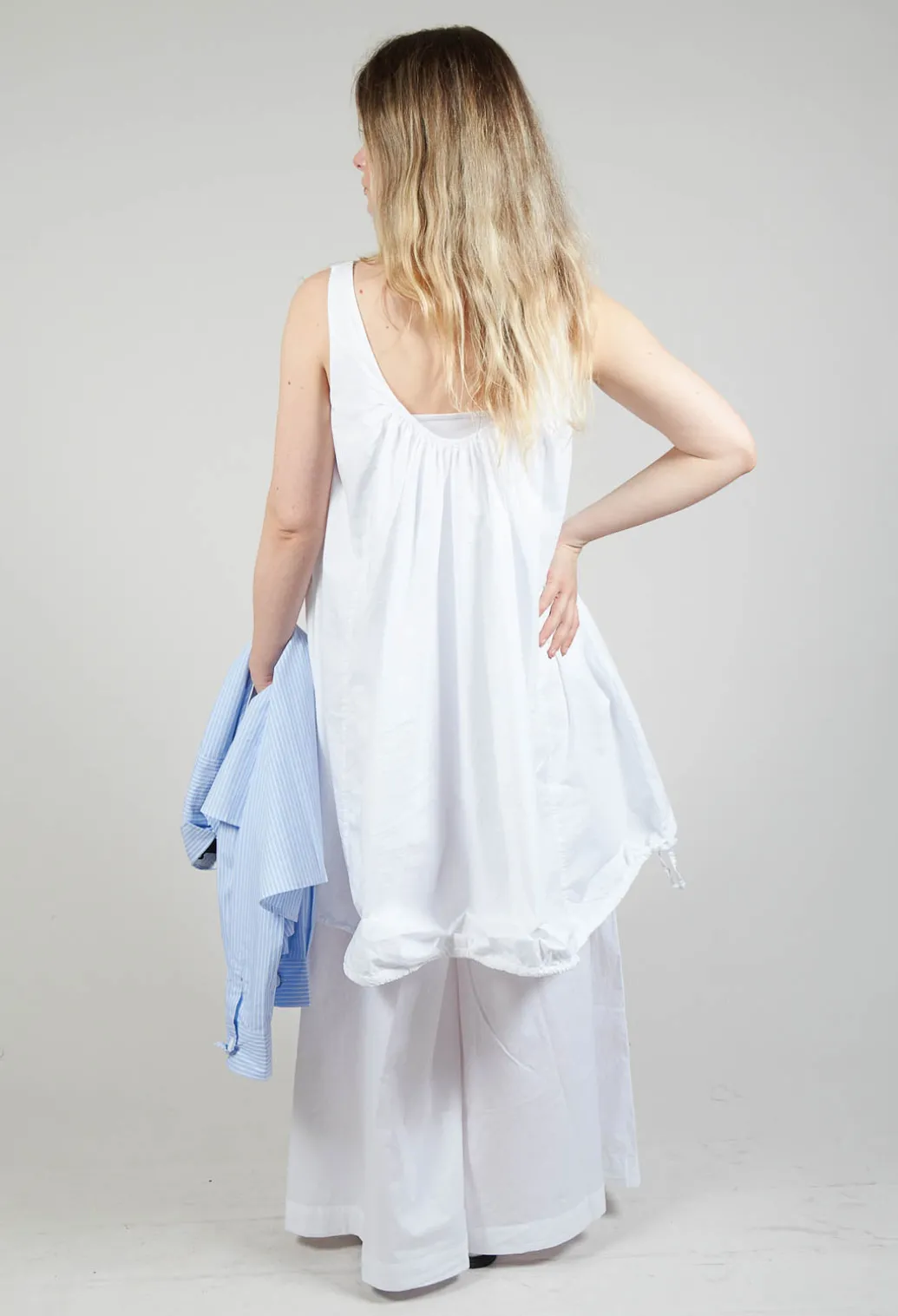 Boat Neckline Top in Bianco