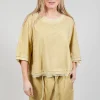 Boat-Neck T-Shirt in Wax Cloud