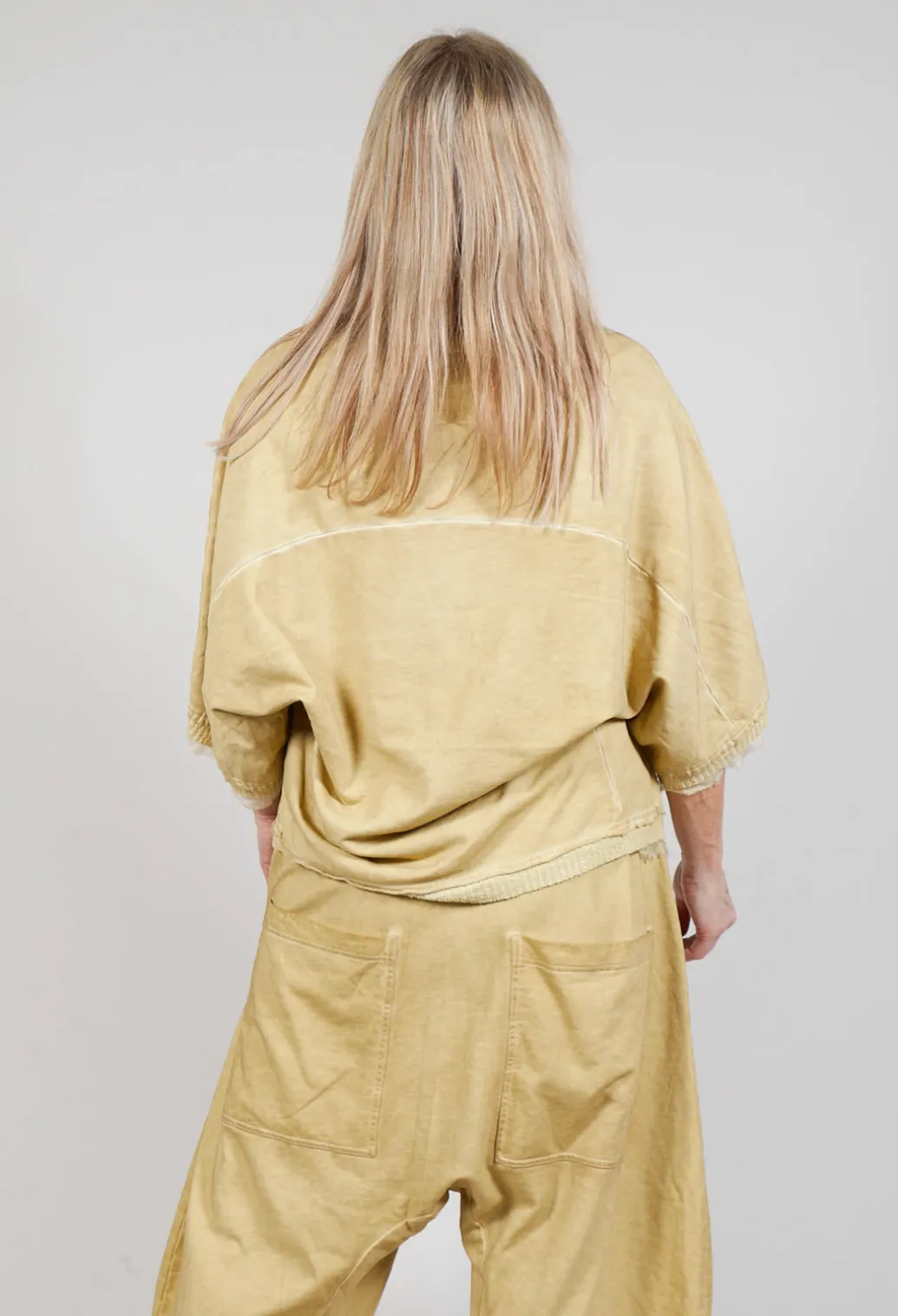 Boat-Neck T-Shirt in Wax Cloud
