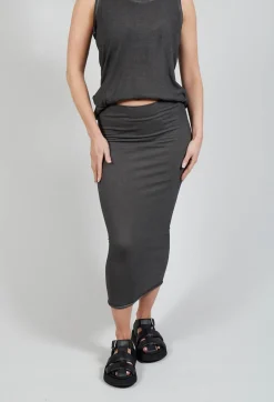Bodycon Pencil Skirt in Coal Cloud