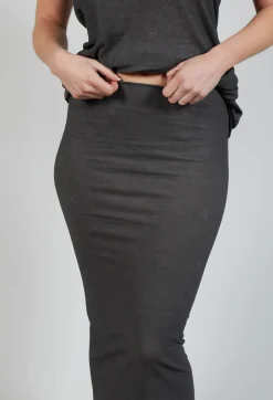 Bodycon Pencil Skirt in Coal Cloud