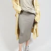 Bodycon Pencil Skirt in Hay Cloud
