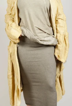 Bodycon Pencil Skirt in Hay Cloud