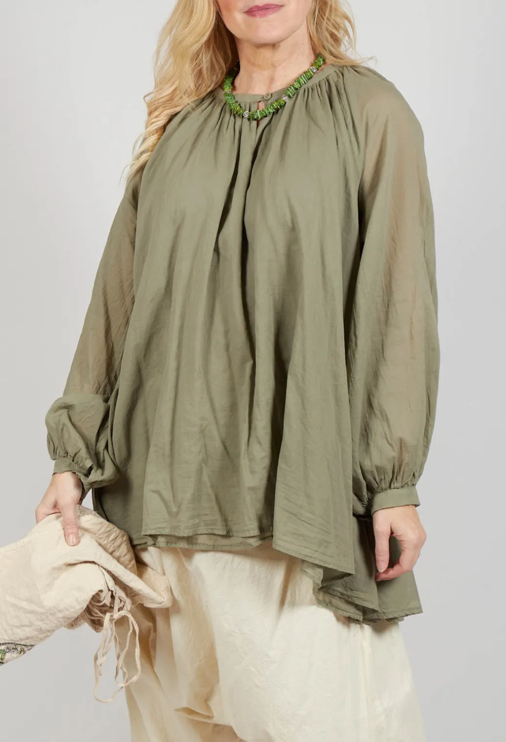 Bohemian Blouse in Sage