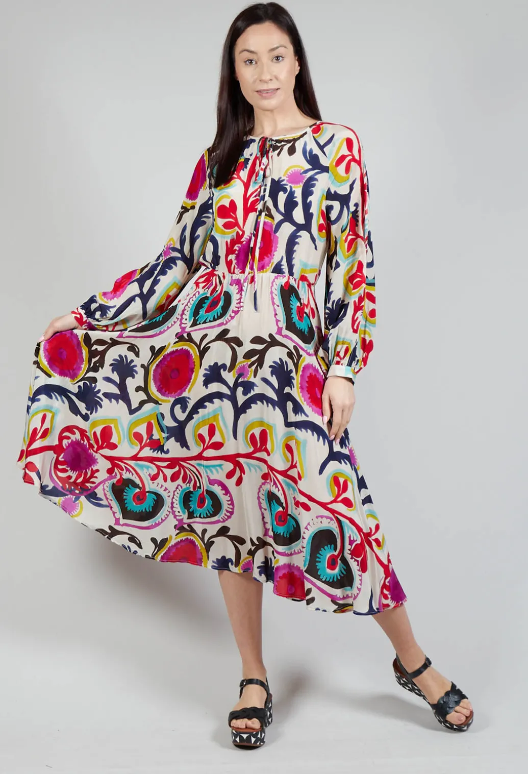 Bohemian Dress in Frida Print