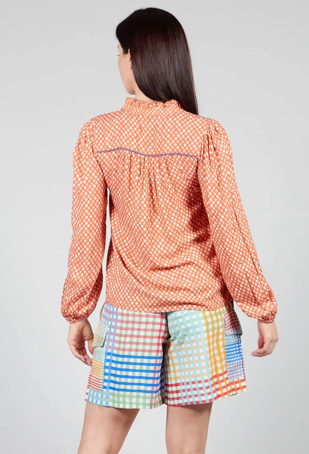 Bohemian Style Blouse in Orange