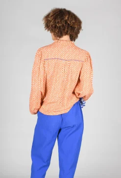 Bohemian Style Blouse in Orange