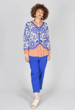 Bohemian Style Blouse in Orange