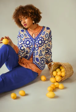 Bohemian Style Blouse in Orange