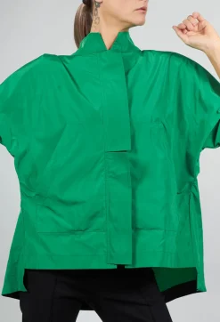 Bolo Jacket in Bright Green