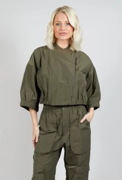 Bomber Style Jacket in Khaki