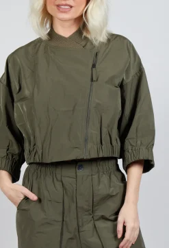 Bomber Style Jacket in Khaki