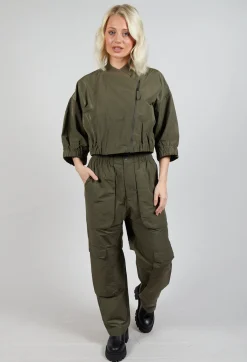 Bomber Style Jacket in Khaki