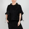 Boned Blouse in Black