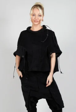Boned Blouse in Black