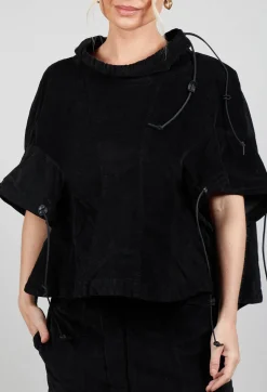 Boned Blouse in Black