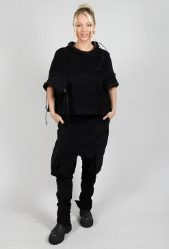 Boned Blouse in Black