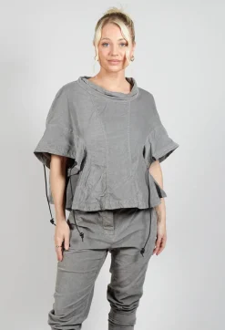Boned Blouse in Pencil Cloud