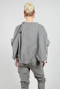 Boned Blouse in Pencil Cloud