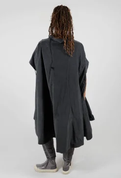 Boned Dress in Coal Cloud