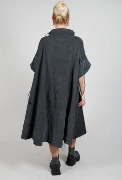Boned Dress in Coal Cloud