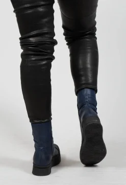 Boots With Front Zip in Gasoline Nautica