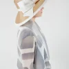 Bow Hat in Biscuit and Ivory