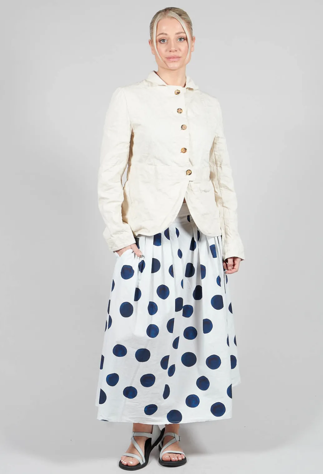 Box Pleated Skirt in Print