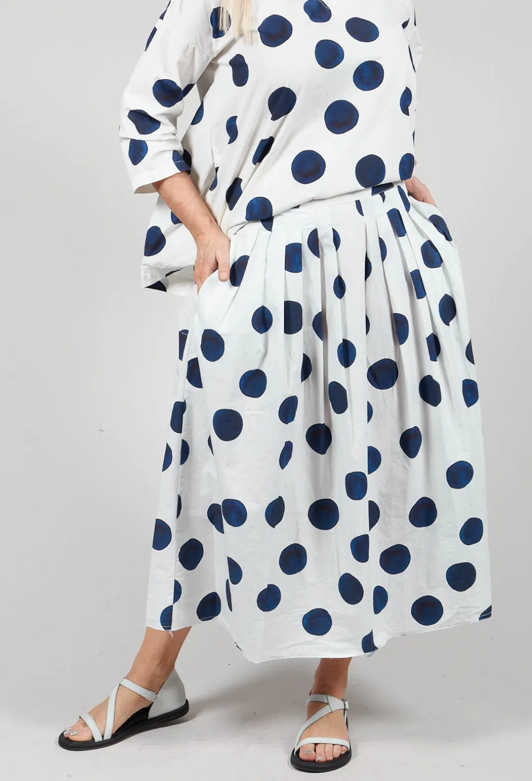 Box Pleated Skirt in Print