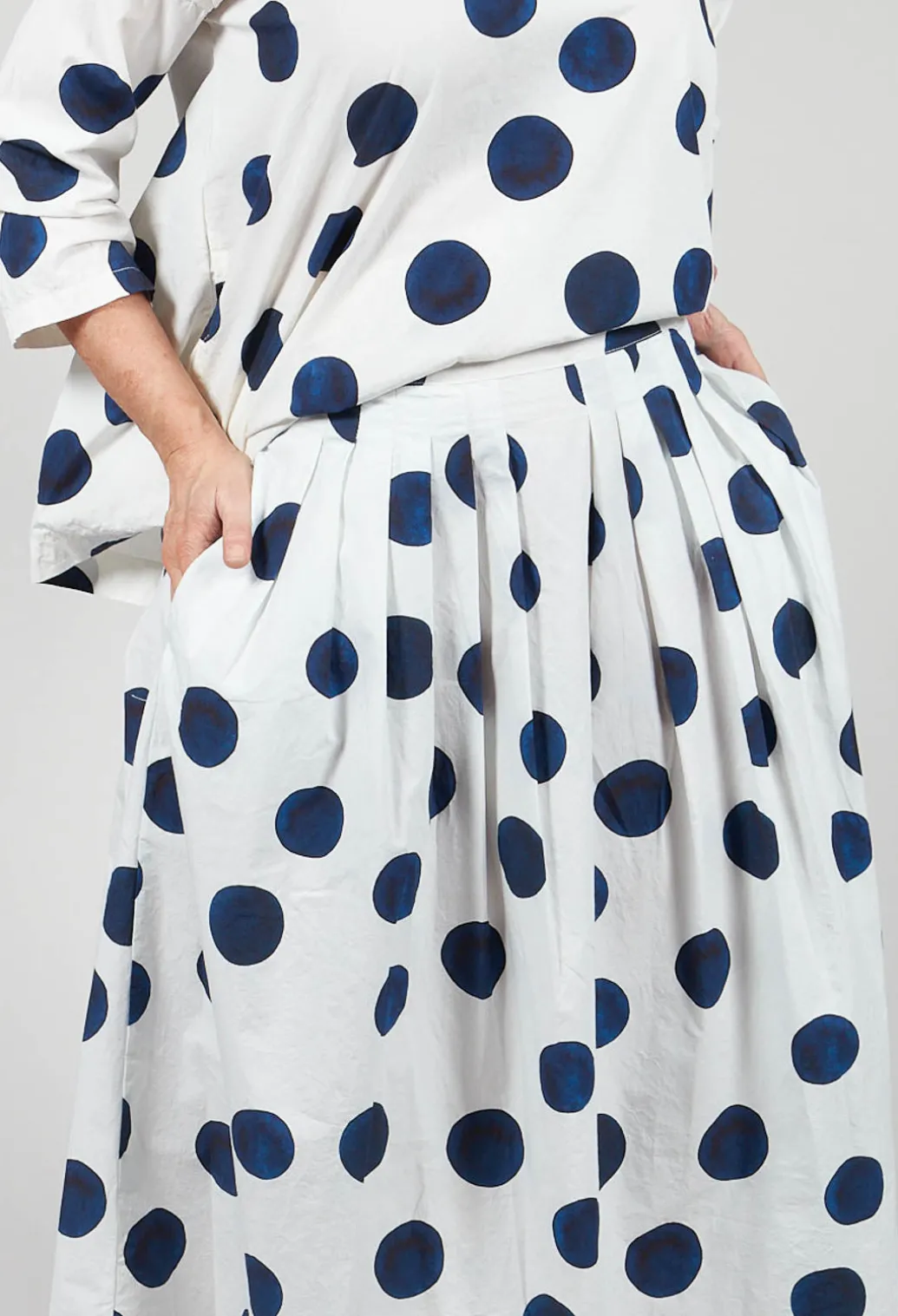 Box Pleated Skirt in Print
