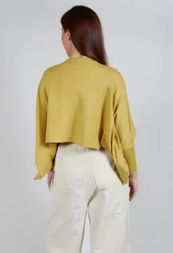 Boxy Fit Knitted Jumper in Mustard