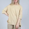 Boxy Fit T-Shirt in Natural