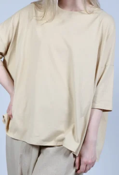 Boxy Fit T-Shirt in Natural