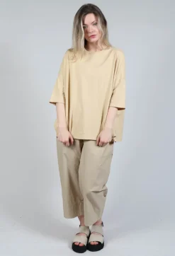 Boxy Fit T-Shirt in Natural
