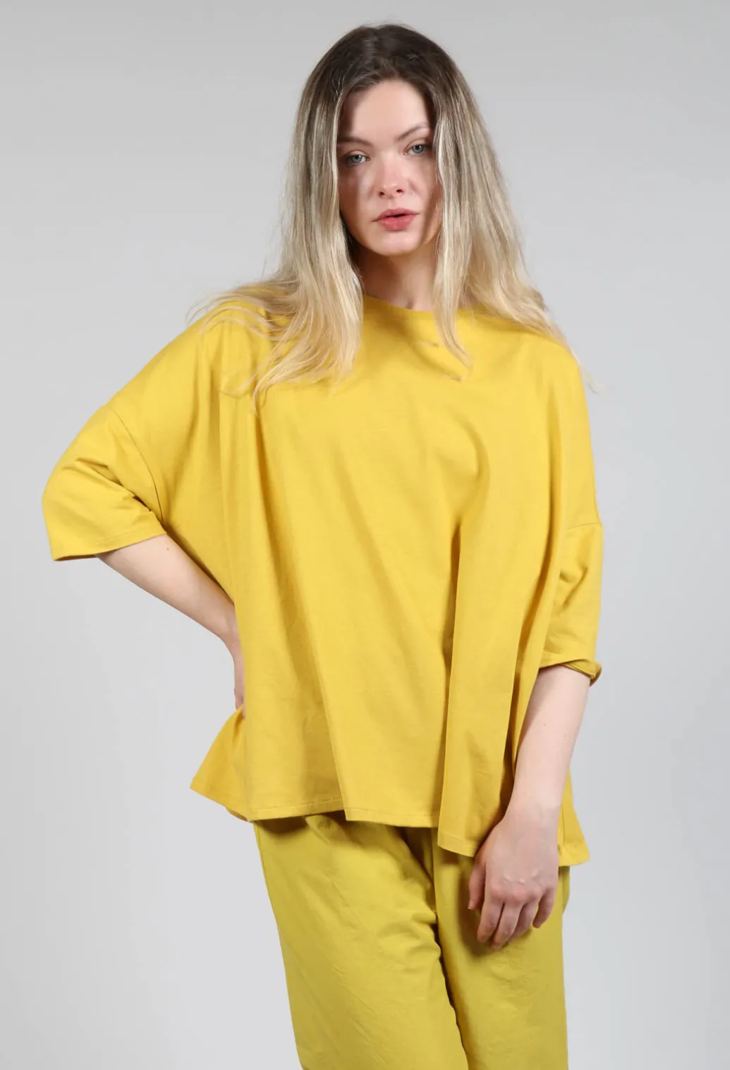 Boxy Fit T-Shirt in Saffron