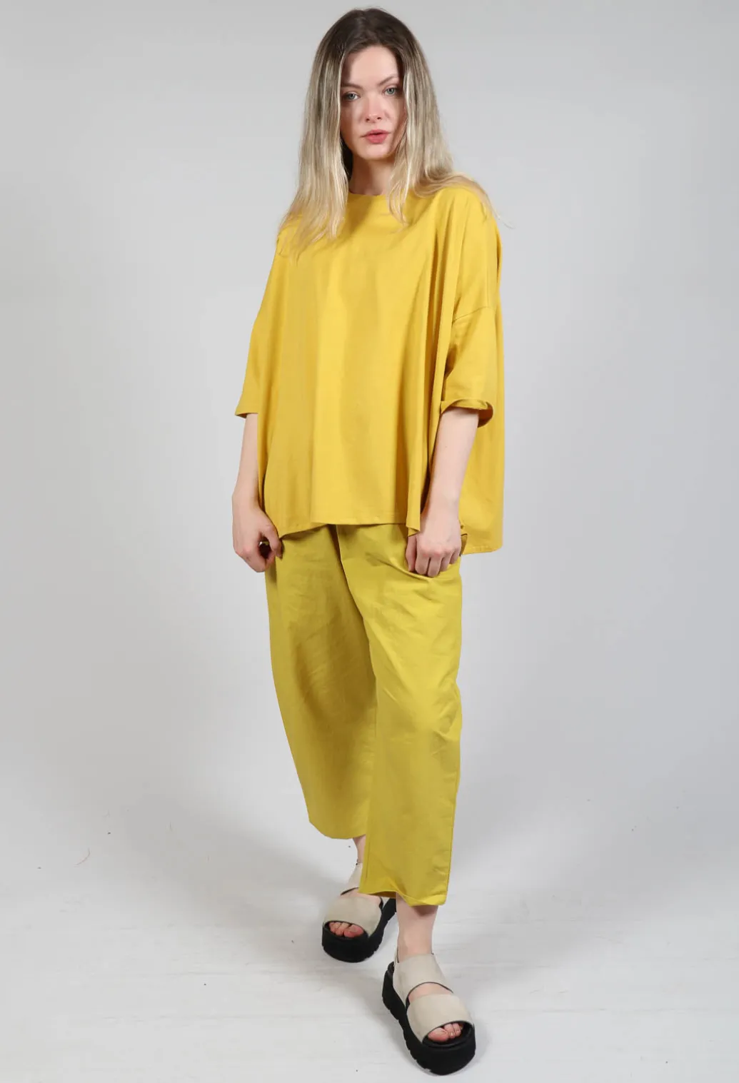 Boxy Fit T-Shirt in Saffron
