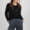 Boxy Pullover in Black