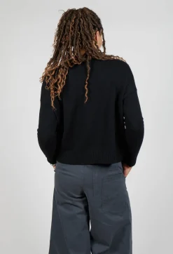 Boxy Pullover in Black