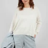Boxy Pullover in Chalk