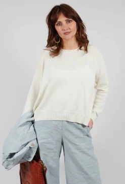 Boxy Pullover in Chalk