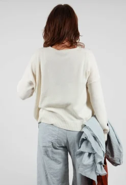 Boxy Pullover in Chalk