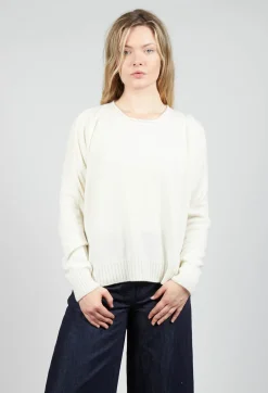 Boxy Pullover in Chalk