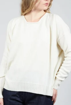 Boxy Pullover in Chalk