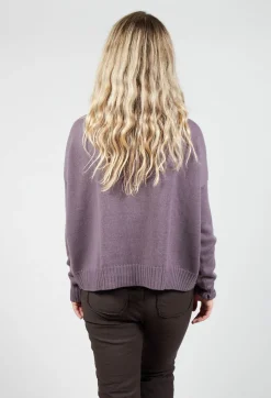 Boxy Pullover in Melanzana