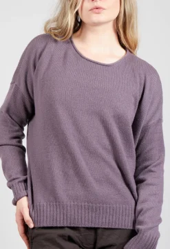 Boxy Pullover in Melanzana