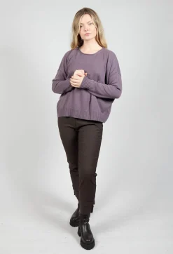 Boxy Pullover in Melanzana