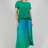 Boxy Skirt in Biscay and Fern
