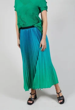 Boxy Skirt in Biscay and Fern